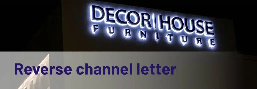 Reverse-channel-letter